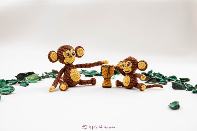 Scimmiette amigurumi