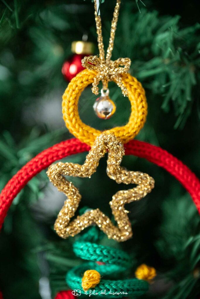 Pallina tricotin albero di Natale