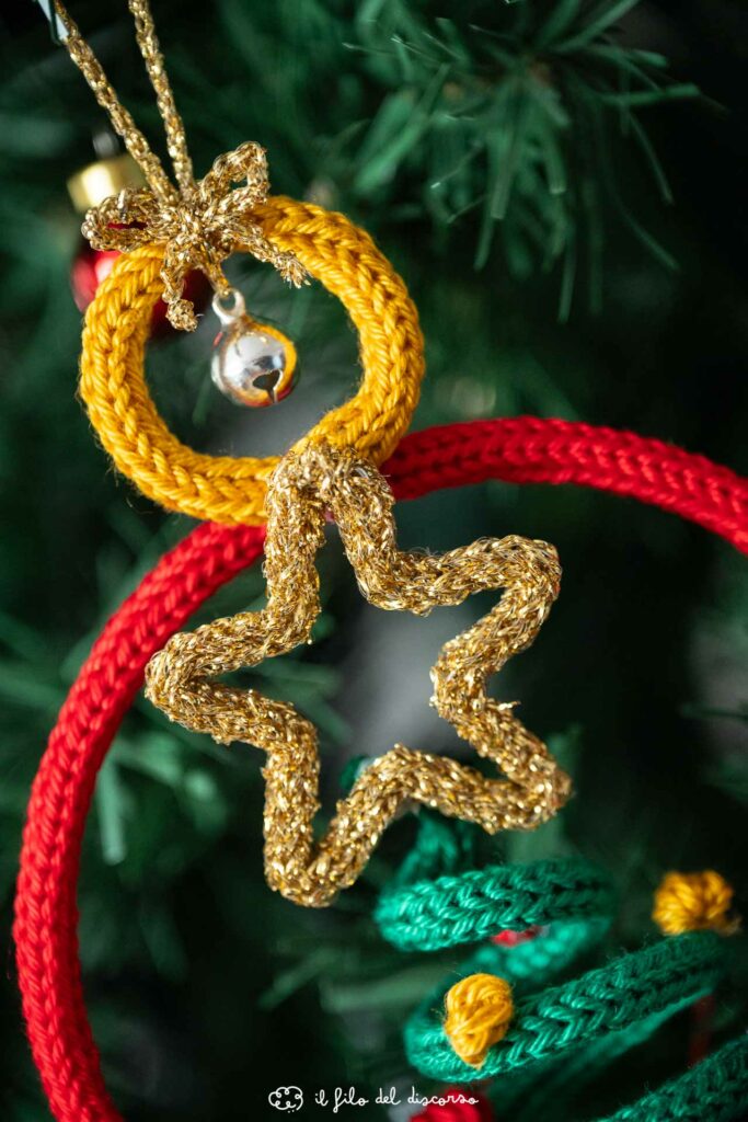 Pallina tricotin albero di Natale