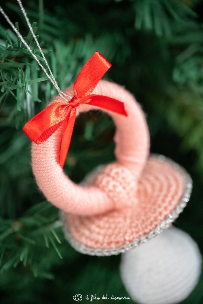 addobbo nascita per Natale ciucciotto